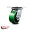 Service Caster 4 Inch Heavy Duty Green Poly on Cast Iron Swivel Caster with Roller Bearing SCC SCC-35S420-PUR-GB - alternate 3